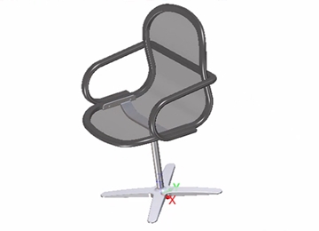 實(shí)例教程14：使用中望3D設(shè)計(jì)辦公椅